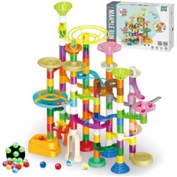 deAO Marble Run komplekts 150 gab. ar tumsā spīdoš