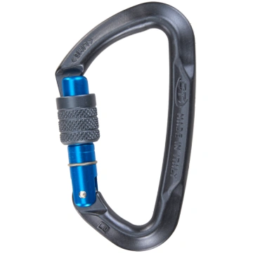 Moschettone Asimmetrico Lime con Ghiera - CT CLIMB