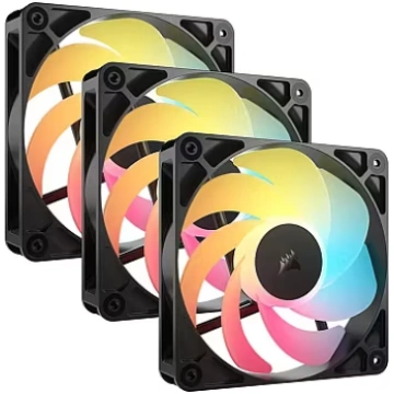 Corsair RS120-R ARGB Reverse, PWM, Black, 3 Pack (