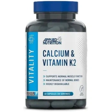 Applied Nutrition kalcijs un K2 vitamīns - 60 kaps