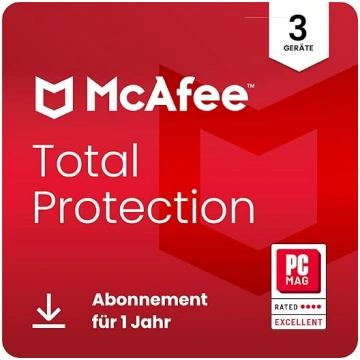 McAfee Total Protection 2023 | 3 ierīces | Antivīr