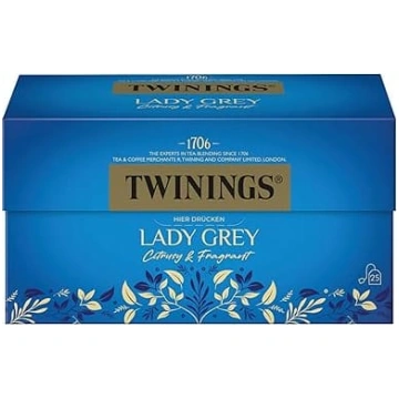 Twinings Lady Grey melnā tēja maisiņos – Ķīnas mel
