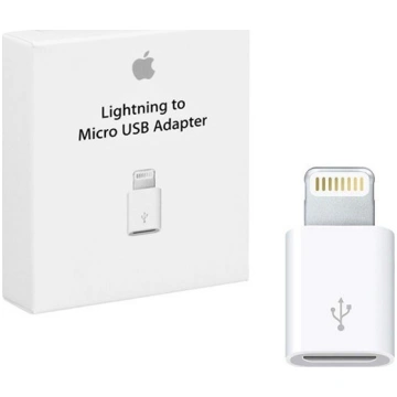 Adapter USB MicroUSB - Lightning Bialy (25567) 255