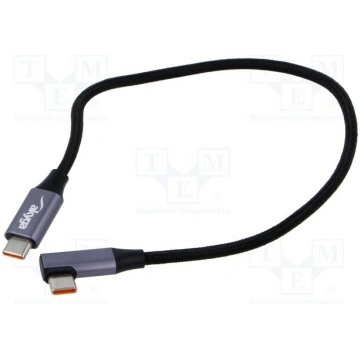 Cable; USB 2.0; USB C plug,USB C angled plug; nick