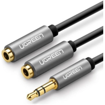 Ugreen Audio splitter 3.5 mm Y‑Austiņu Sadalītājs 