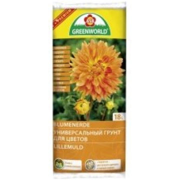 Greenworld Augsne puķēm universāla 18L Premium