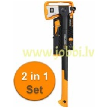 Fiskars 1075434 komplekts (skaldīšanas cirvis X28 